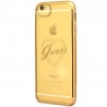 Capac Protectie Spate Guess Tpu Pentru iPhone 7 Colectia Heart - Auriu