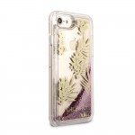 Capac Protectie Spate Guess Pentru iPhone 7/6S/6 Colectia Liquid Glitter Palm Spring - Auriu