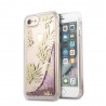 Capac Protectie Spate Guess Pentru iPhone 7/6S/6 Colectia Liquid Glitter Palm Spring - Auriu