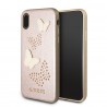 Capac Protectie Spate Guess Pentru iPhone X Colectia Butterflies - Roz-auriu