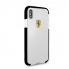 Capac Protectie Spate Ferrari Anti-soc Pentru iPhone X Racing Logo- Transparent Negru