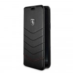 Book Ferrari Din Piele Pentru Samsung S8 Plus Colectia Heritage - Negru