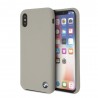 Capac Protectie Spate BMW Din Silicon Pentru iPhone X - Gri Deschis