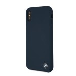 Capac Protectie Spate BMW Din Silicon Pentru iPhone X - Albastru