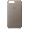 Capac Protectie Spate Apple Din Piele Pentru iPhone 7 Plus/8 Plus - Gri