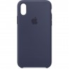 Capac Protectie Spate Apple Din Silicon Pentru iPhone X - Albastru Inchis