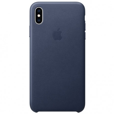 Capac Protectie Spate Apple Din Piele Pentru iPhone XS Max - Albastru
