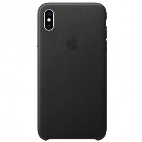 Capac Protectie Spate Apple Din Piele Pentru iPhone XS Max - Negru