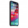 Capac Protectie Spate Apple Din Piele Pentru iPhone XS Max - Negru