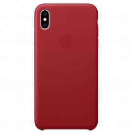 Capac Protectie Spate Apple Din Piele Pentru iPhone XS Max - Rosu
