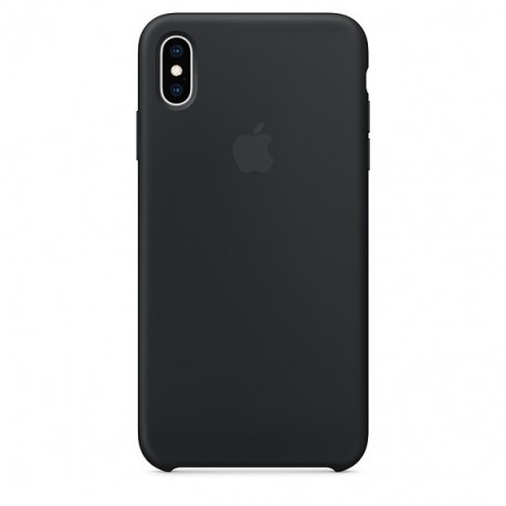 Capac Protectie Spate Apple Din Silicon Pentru iPhone XS Max - Negru