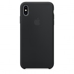 Capac Protectie Spate Apple Din Silicon Pentru iPhone XS Max - Negru