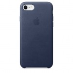 Capac Protectie Spate Apple Din Piele Pentru iPhone 7/8 - Albastru