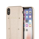 Capac Protectie Spate Guess Pentru iPhone XS/iPhone X Colectia Kaia - Auriu