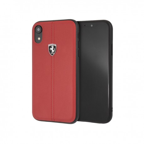 Capac Protectie Spate Ferrari Pentru iPhone XR Colectia Heritage - Rosu