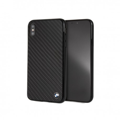 Capac Protectie Spate BMW Carbon Fibre Pentru iPhone XS Max - Negru
