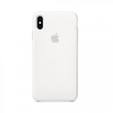 Capac Protectie Spate Apple Din Silicon Pentru iPhone XS Max - Alb