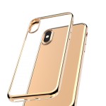 Capac Protectie Spate Cellara Colectia Electro Pentru iPhone XS/iPhone X - Auriu
