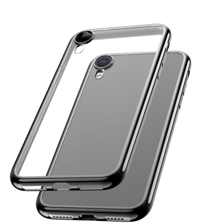 Capac Protectie Spate Cellara Colectia Electro Pentru iPhone XR - Negru