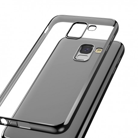 Capac Protectie Spate Cellara Colectia Electro Pentru Samsung Galaxy J6 Plus- Negru