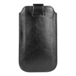 Husa Piele Sintetica Neagra pentru Samsung Galaxy S3-S4