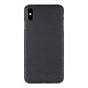 Capac Protectie Spate Cellara Din Fibra De Aramid Pentru Iphone Xs Max - Negru