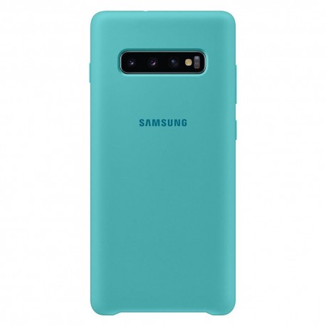 Capac Protectie Spate Samsung Din Silicon Pentru Samsung Galaxy S10 Plus - Verde