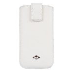 Husa material sintetic Alba pentru iPhone 5-5S