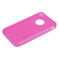 Capac Protectie Spate Mobiama TPU cu Folie de Protectie Inclusa pentru iPhone 4 4s - Roz