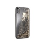 Capac Protectie Spate Guess Pentru iPhone Xr Colectia Liquid Glitter - Auriu