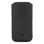 Husa neagra din Piele pentru iPhone 5-5S