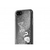 Capac Protectie Spate Guess Pentru iPhone 7/8 Colectia Hearts - Argintiu