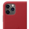 Capac Protectie Spate Apple Din Piele Pentru iPhone 11 Pro Max - Rosu