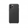 Capac Protectie Spate Apple Din Piele Pentru iPhone 11 Pro Max - Negru