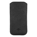Husa neagra din Piele pentru Samsung Galaxy S4 Mini
