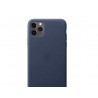 Capac Protectie Spate Apple Din Piele Pentru iPhone 11 Pro Max - Albastru