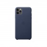 Capac Protectie Spate Apple Din Piele Pentru iPhone 11 Pro Max - Albastru