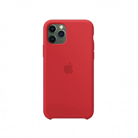 Capac Protectie Spate Apple Din Silicon Pentru iPhone 11 Pro - Rosu