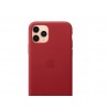 Capac Protectie Spate Apple Din Piele Pentru iPhone 11 Pro - Rosu