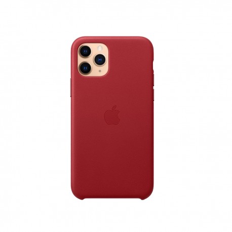 Capac Protectie Spate Apple Din Piele Pentru iPhone 11 Pro - Rosu