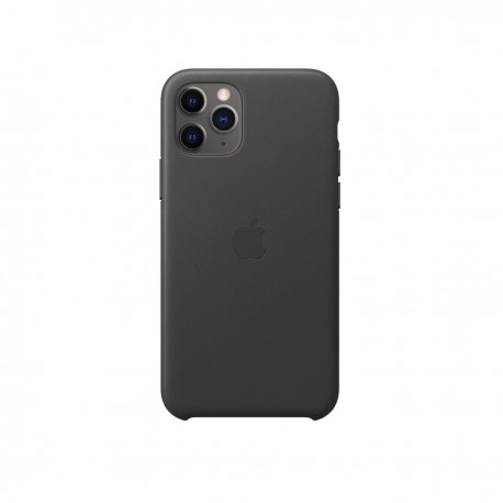 Capac Protectie Spate Apple Din Piele Pentru iPhone 11 Pro - Negru
