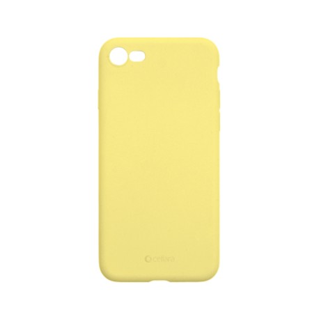 Capac Protectie Spate Cellara Din Silicon Colectia Slim Pentru iPhone 7/8 - Galben