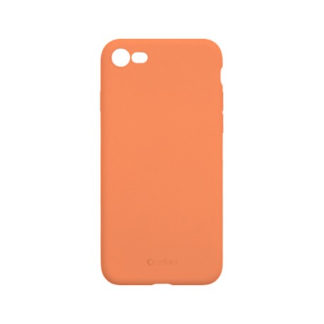 Capac Protectie Spate Cellara Din Silicon Colectia Slim Pentru iPhone 7/8 - Portocaliu