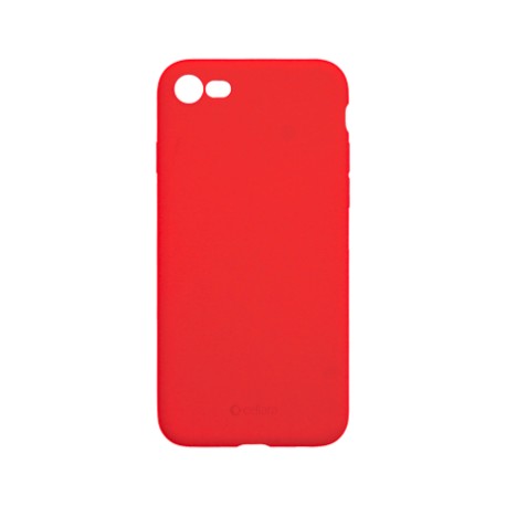 Capac Protectie Spate Cellara Din Silicon Colectia Slim Pentru iPhone 7/8 - Rosu
