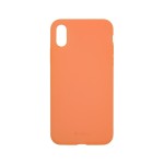 Capac Protectie Spate Cellara Din Silicon Colectia Slim Pentru iPhone Xs Max - Portocaliu