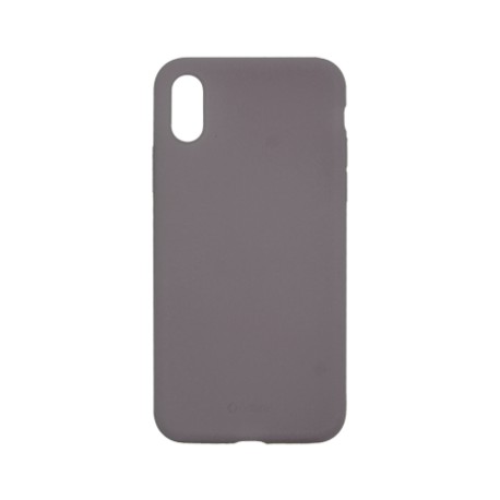 Capac Protectie Spate Cellara Din Silicon Colectia Slim Pentru iPhone Xs Max - Gri
