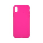 Capac Protectie Spate Cellara Din Silicon Colectia Slim Pentru iPhone X/xs - Fluorescent Roz