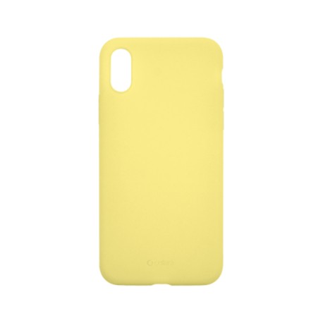Capac Protectie Spate Cellara Din Silicon Colectia Slim Pentru iPhone X/xs - Galben