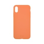 Capac Protectie Spate Cellara Din Silicon Colectia Slim Pentru iPhone X/xs - Portocaliu
