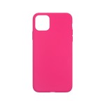 Capac Protectie Spate Cellara Din Silicon Colectia Slim Pentru iPhone 11 Pro - Fluorescent Roz